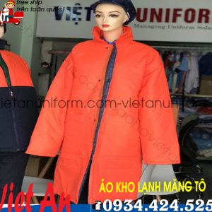 Áo Khoác Kho Lạnh Cao Cấp Màu Cam