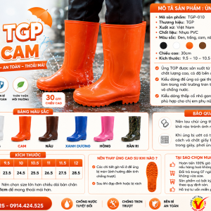 Ủng Cao Cổ TGP Màu Cam