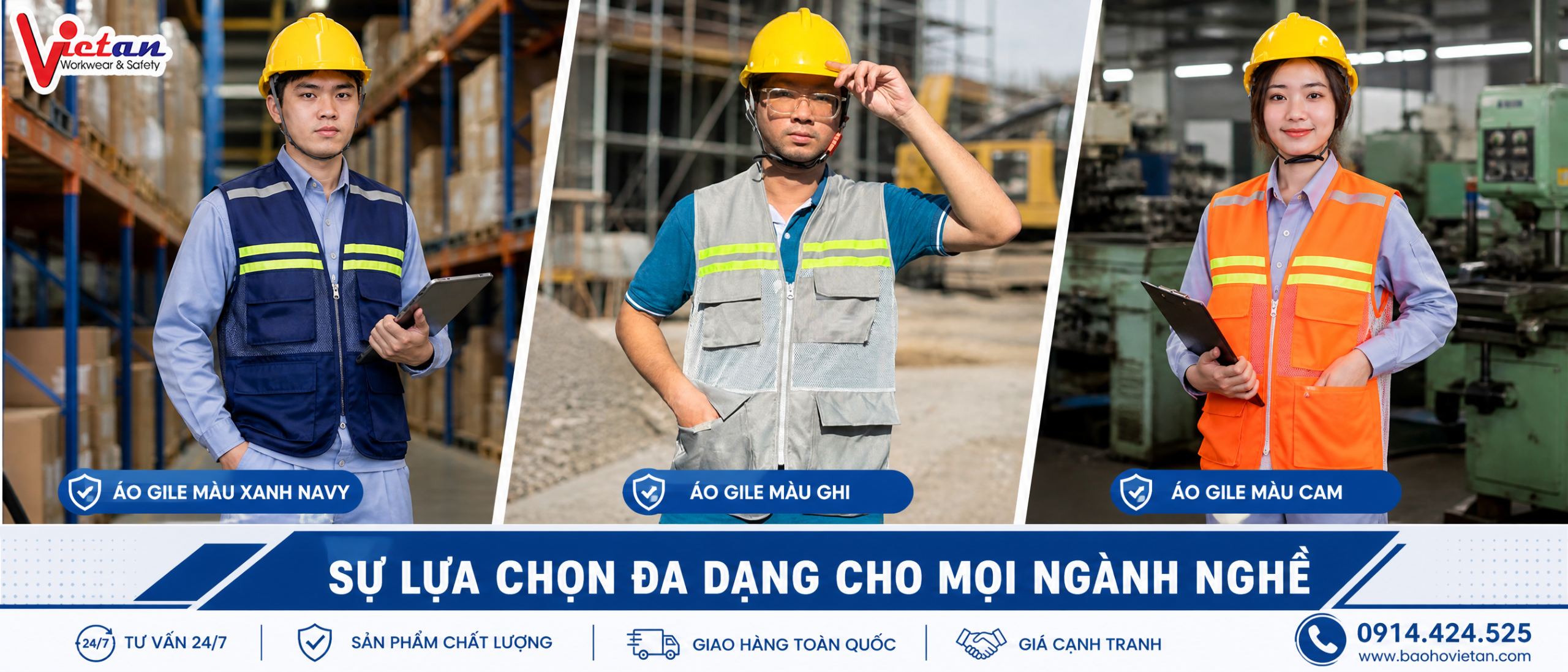 Áo ghi lê bảo hộ lao động
