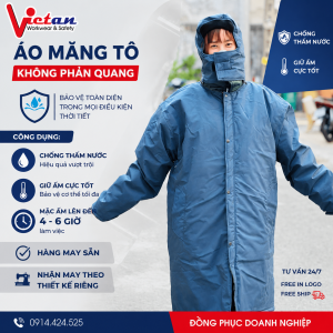 Áo măng tô không phản quang