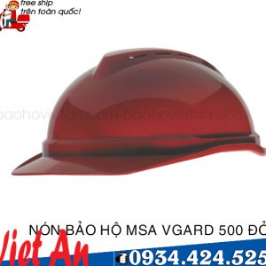 NÓN BẢO HỘ MSA VGARD 500 ĐỎ