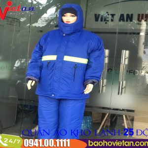 Quần Áo Kho Lạnh Âm 25 Độ Màu Xanh Bích